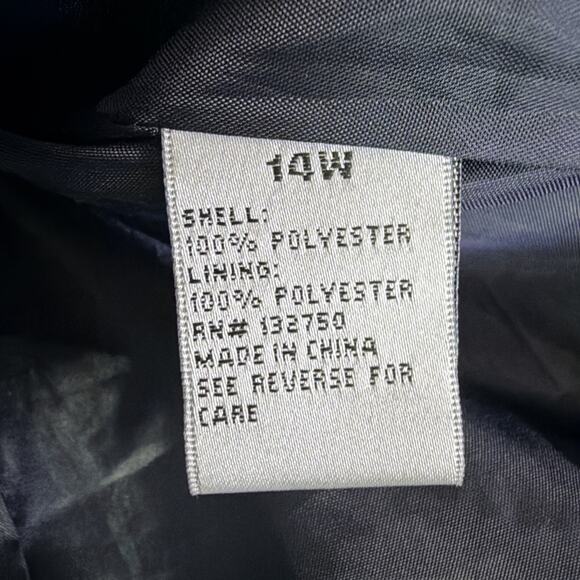 Women's Blazer career business jacket textured elegant 3/4 sleeve 14 W Large - Picture 9 of 11